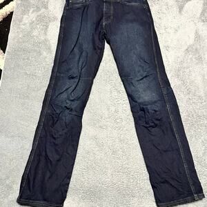 KÜHL Rydr Jeans Mens 34 x36 Blue Denim Dark Wash Stretch Hiking Trail Outdoors